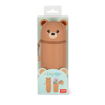 Trousse 2 en 1 en Silicone Teddy Bear  « Hug Me » - Kawaii