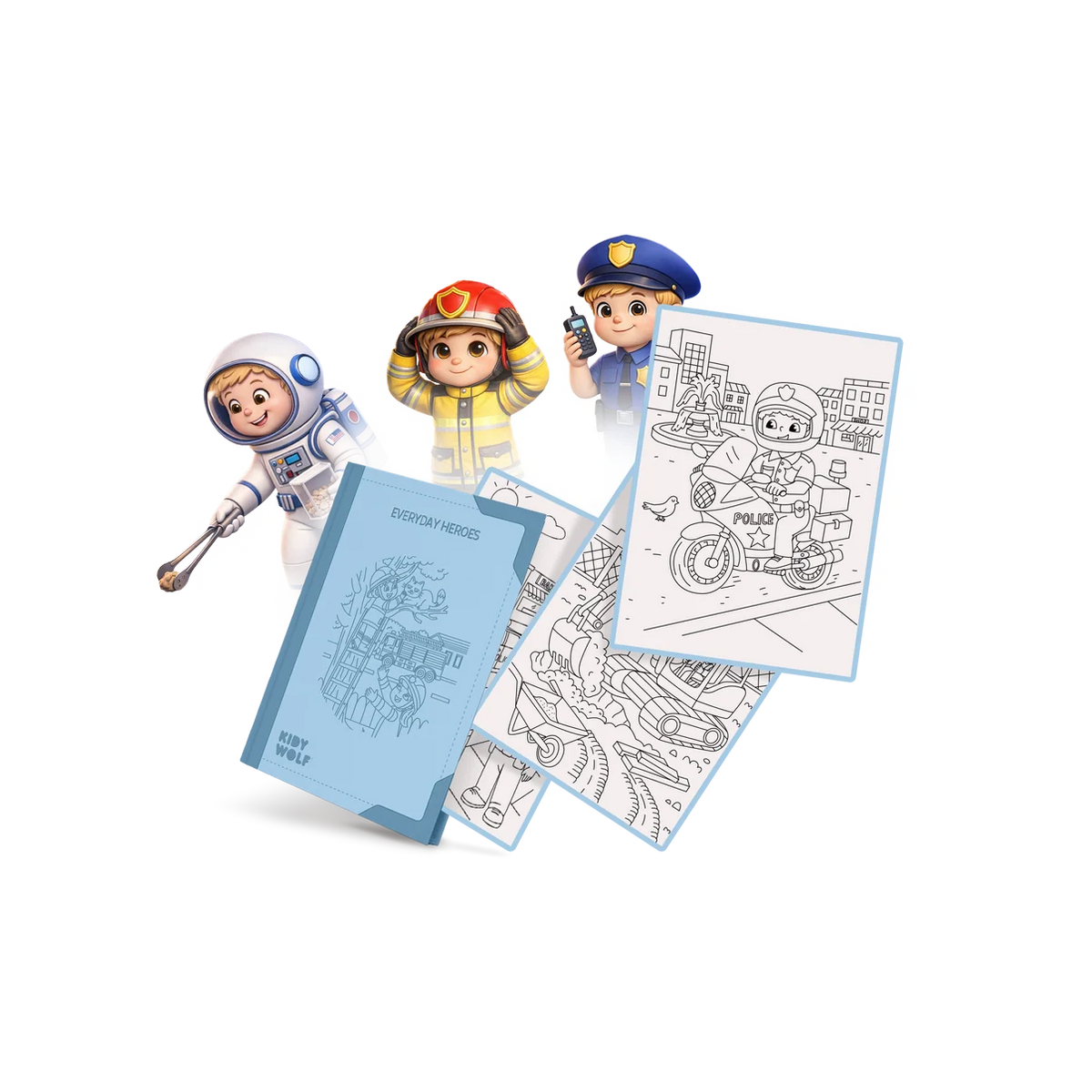 RECHARGE KIDYDRAW-PAD - 6 ans - Héros du quotidien