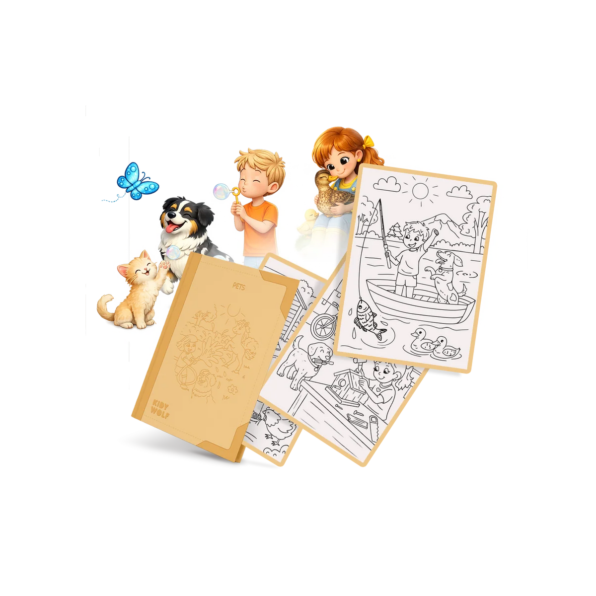 RECHARGE KIDYDRAW-PAD - 6 ans - Animaux de compagnie