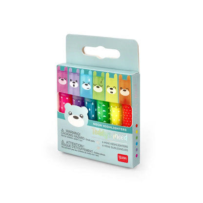 Set de 6 Mini Surligneurs Teddy Bear - Teddy’s Mood