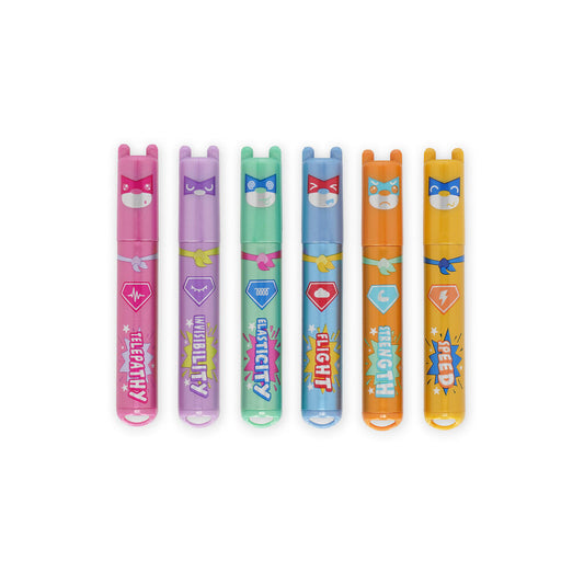Set de 6 Mini Surligneurs - Teddy’s Superpower