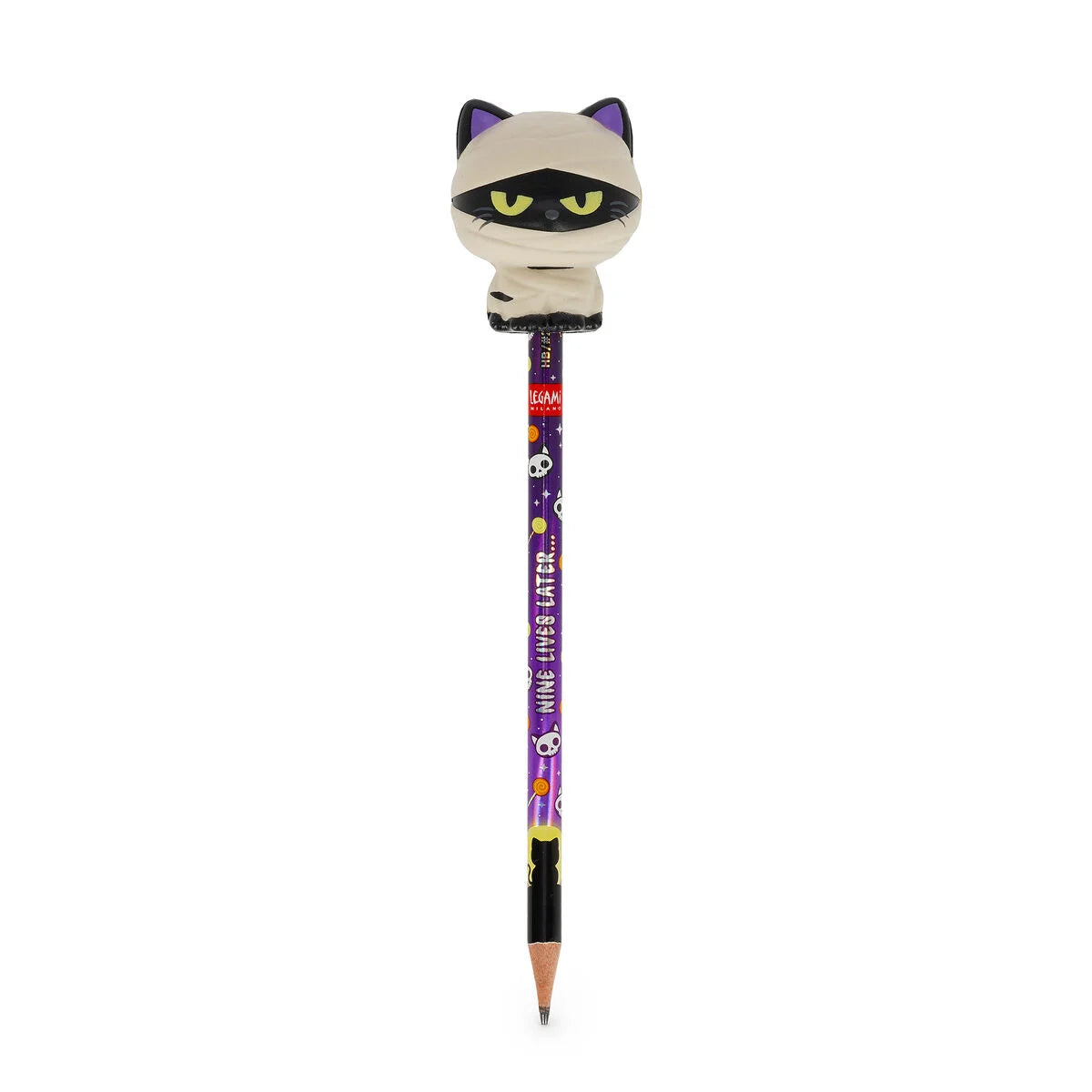 Crayon avec Anti-stress Halloween Mummy Cat « Nine Lives Later » - Squeezies