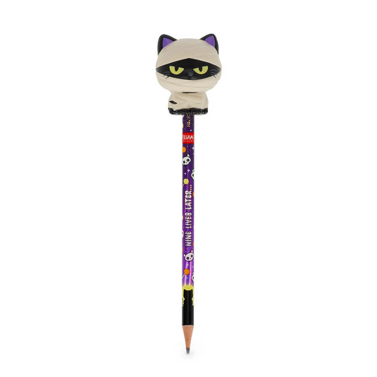 Crayon avec Anti-stress Halloween Mummy Cat « Nine Lives Later » - Squeezies