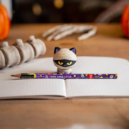 Crayon avec Anti-stress Halloween Mummy Cat « Nine Lives Later » - Squeezies