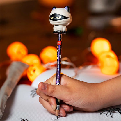 Crayon avec Anti-stress Halloween Mummy Cat « Nine Lives Later » - Squeezies