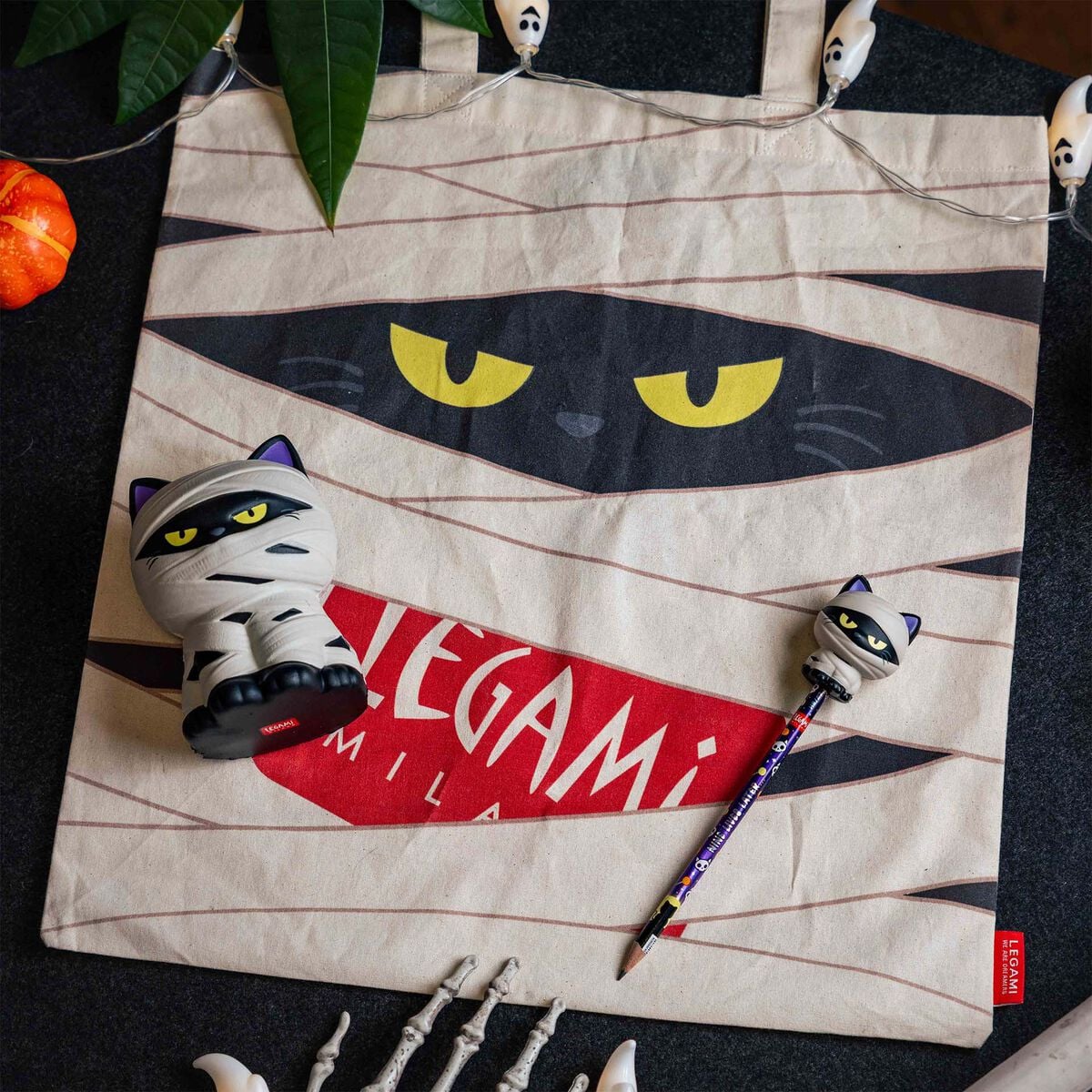 Crayon avec Anti-stress Halloween Mummy Cat « Nine Lives Later » - Squeezies