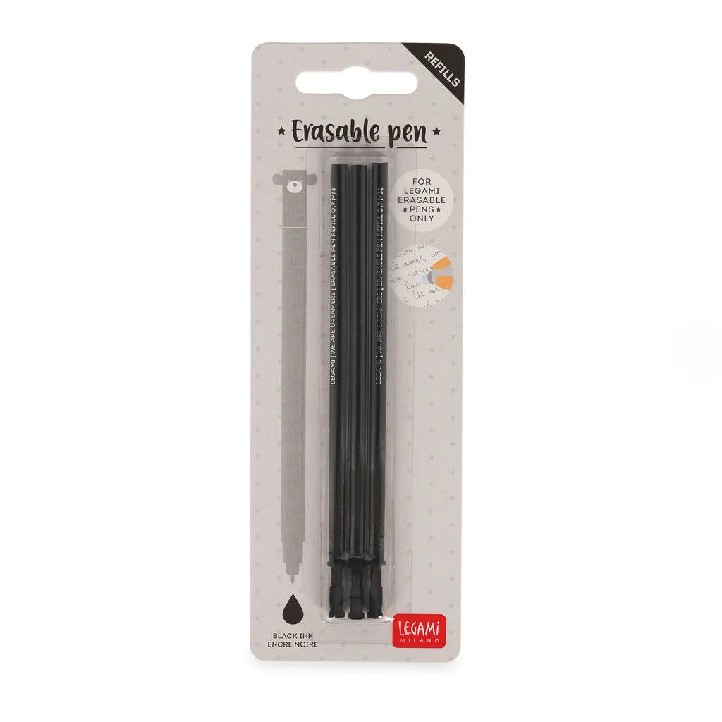 Set de 3 Recharges pour Stylo Effaçable - Encre Noire