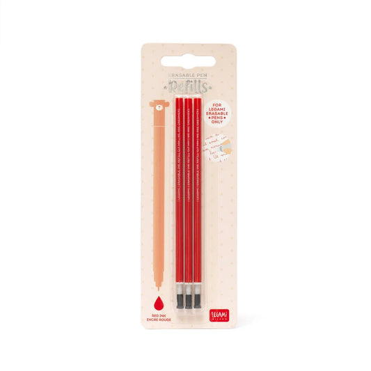 Set de 3 Recharges pour Stylo Effaçable - Encre Rouge