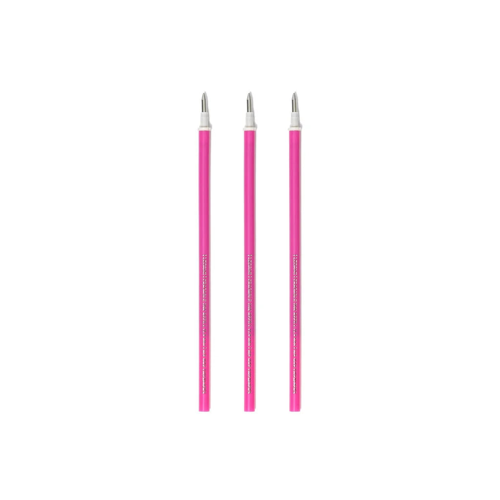 Set de 3 Recharges pour Stylo Effaçable - Encre Rose