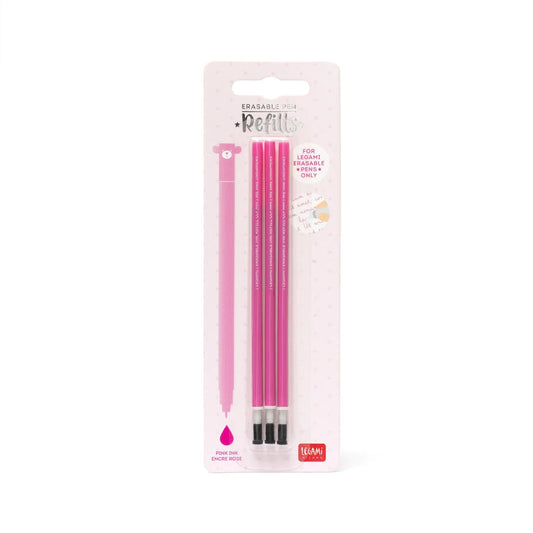 Set de 3 Recharges pour Stylo Effaçable - Encre Rose