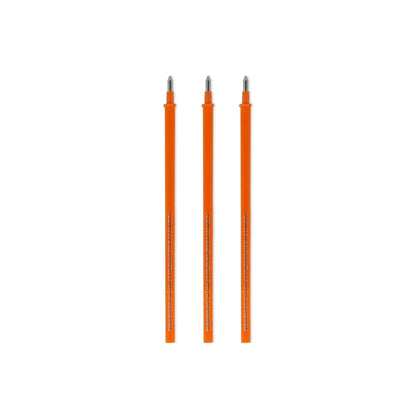 Set de 3 Recharges pour Stylo Effaçable - Encre Orange