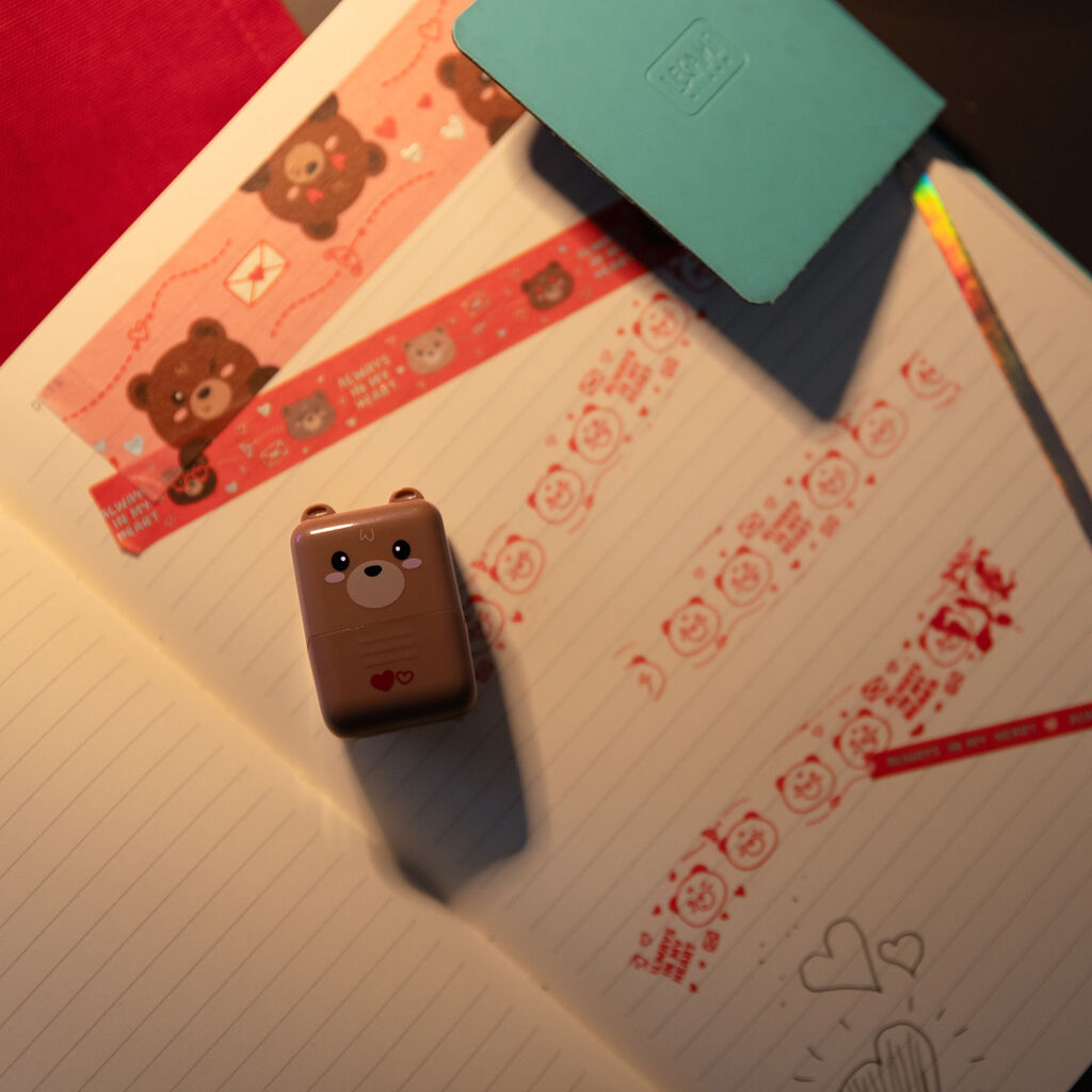 Tampon Rouleau Décoratif - Teddy Bear - Deco Roller Stamp