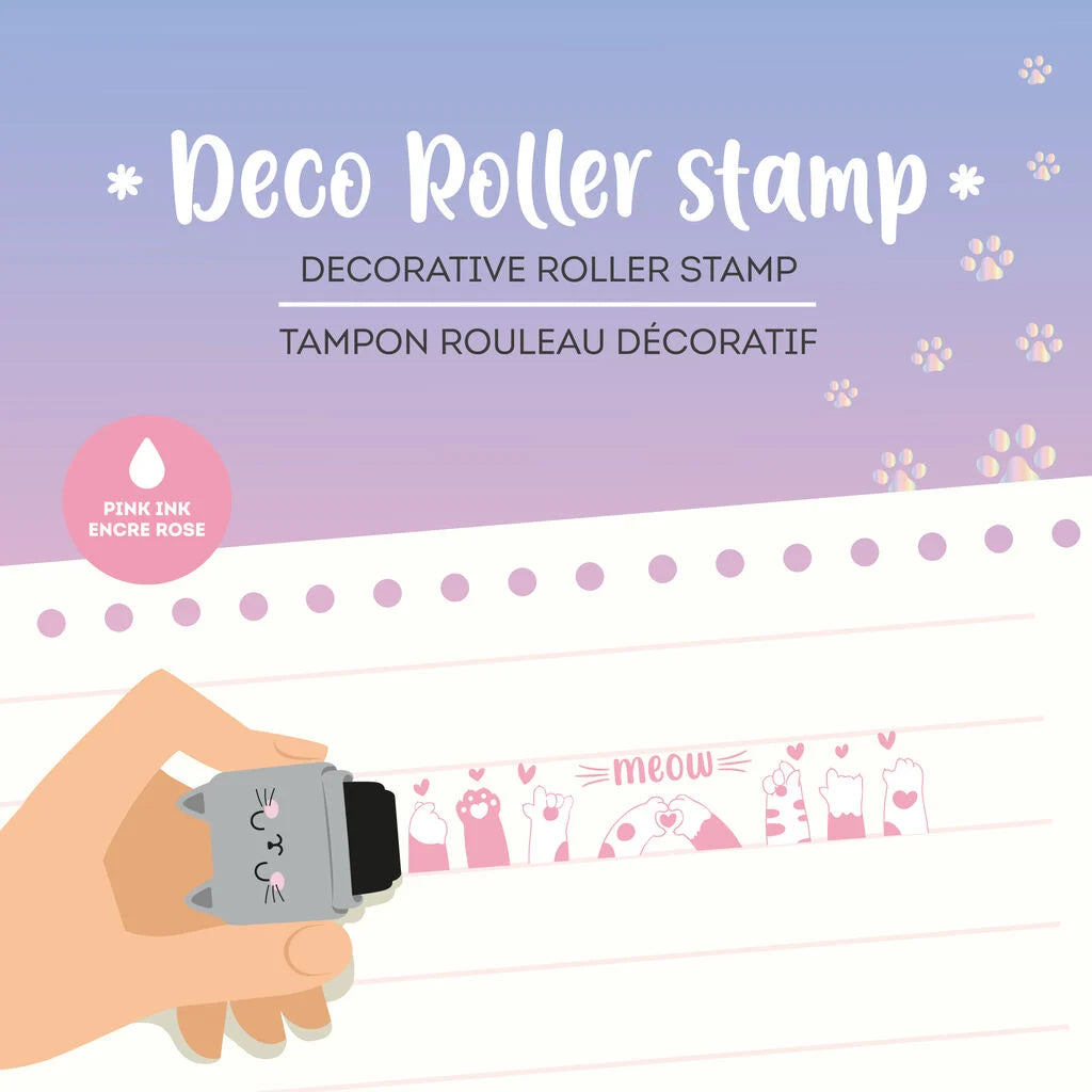 Tampon Rouleau Décoratif - Kitty - Deco Roller Stamp