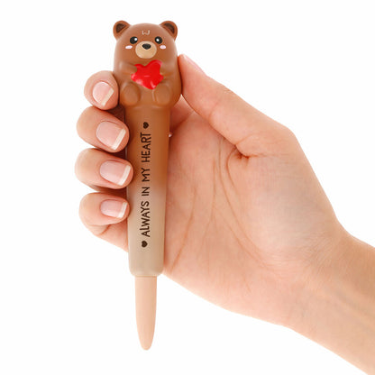Stylo à Encre Gel Antistress Teddy Bear « Always In My Heart » - Squeezies