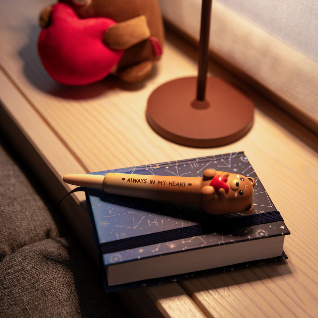 Stylo à Encre Gel Antistress Teddy Bear « Always In My Heart » - Squeezies