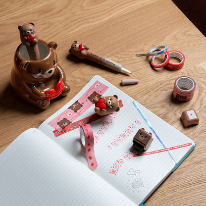 Stylo à Encre Gel Antistress Teddy Bear « Always In My Heart » - Squeezies