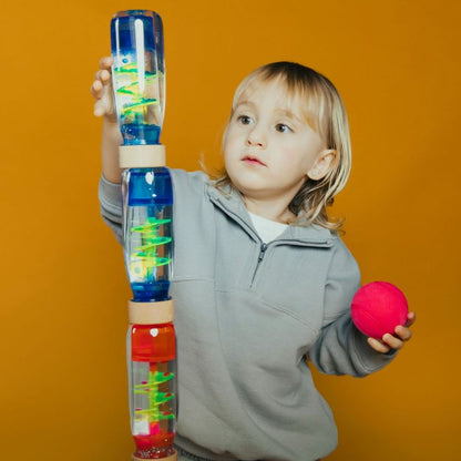 Bouteille sensorielle Spirale Bleu