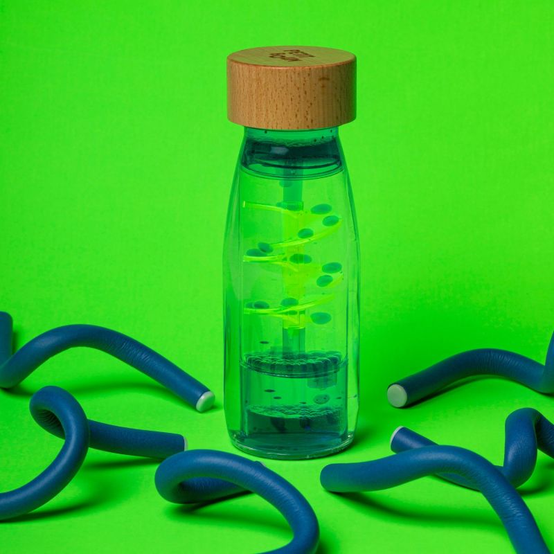 Bouteille sensorielle Spirale Bleu