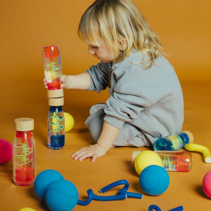 Bouteille sensorielle Spirale Bleu