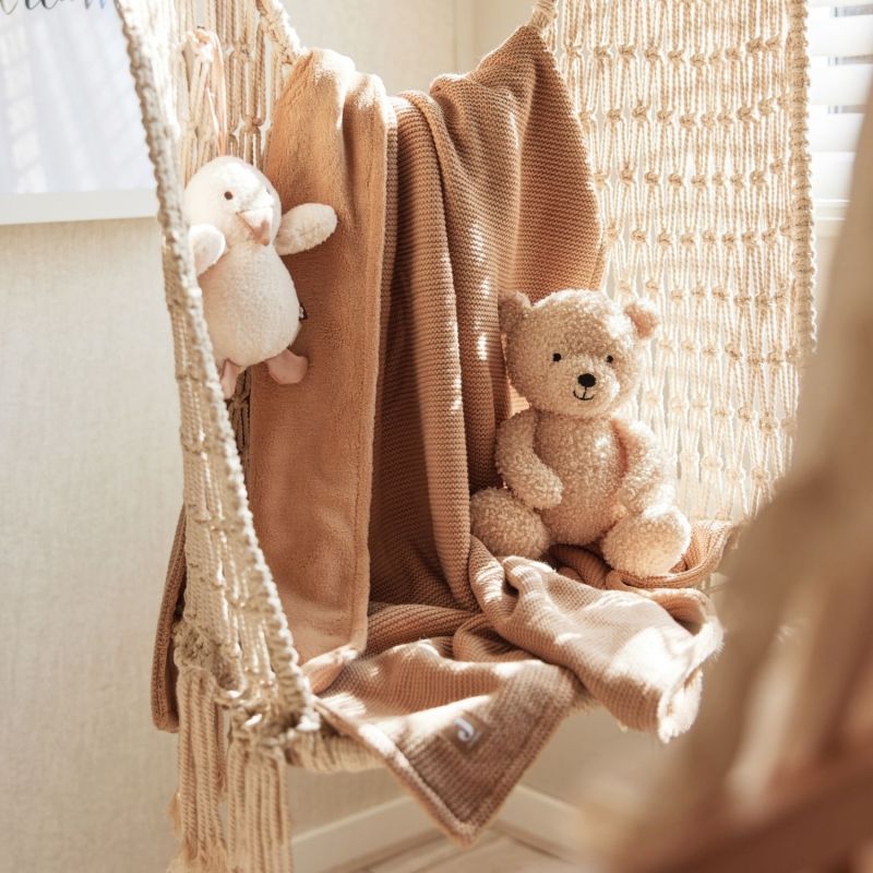Couverture - Basic Knit - Fleece velours biscuit