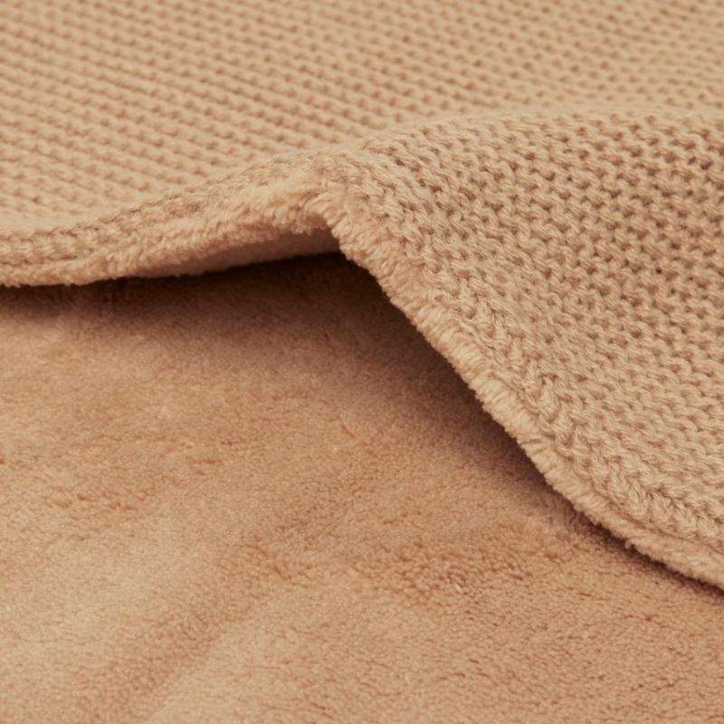 Couverture - Basic Knit - Fleece velours biscuit