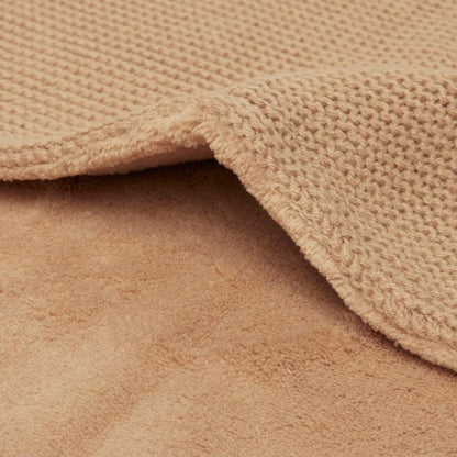 Couverture - Basic Knit - Fleece velours biscuit