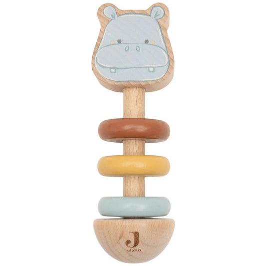 Hochet en bois - Hippo Happy