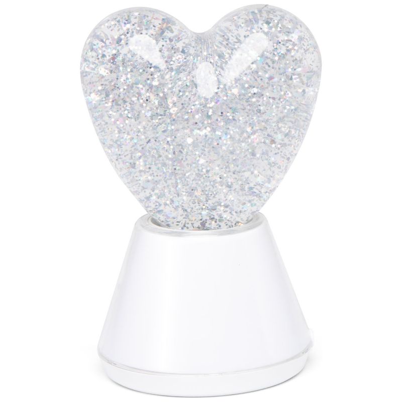 Lampe à paillettes Magic Glow Cœur