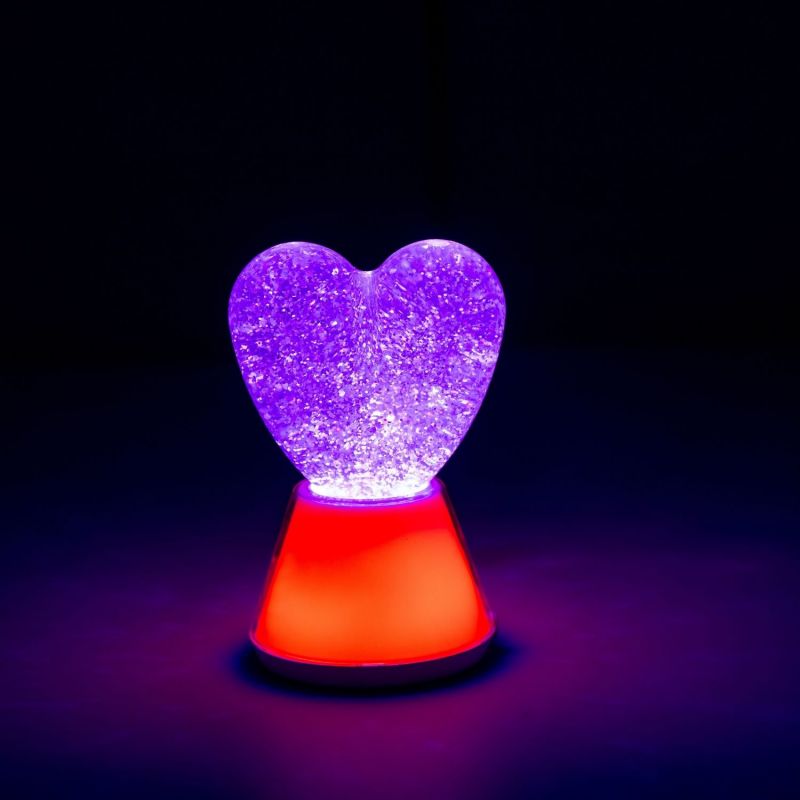 Lampe à paillettes Magic Glow Cœur