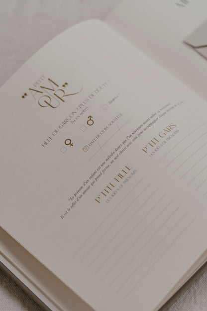 Livre de naissance Pur lin