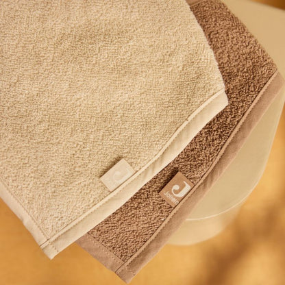 Lot de 2 bavoirs bandana Sand-Milky Coffee