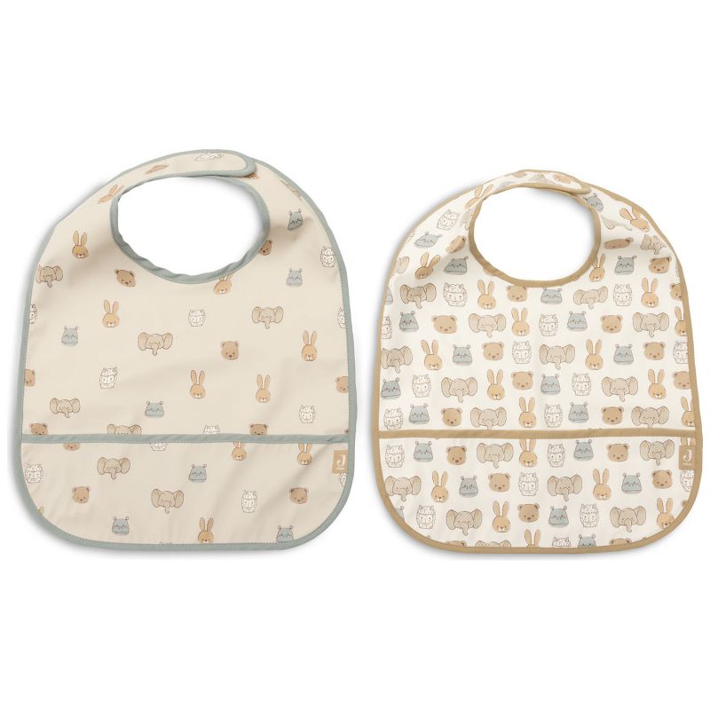 Lot de 2 bavoirs plastifiés Jollies