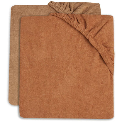 Housse de matelas à langer en éponge  Caramel / Biscuit