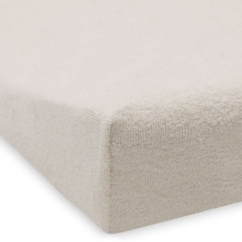 Housse de matelas à langer en éponge  Sea Green-Ivory