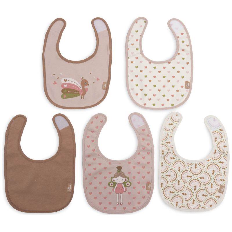 Lot de 5 bavoirs imperméables Soft plumes
