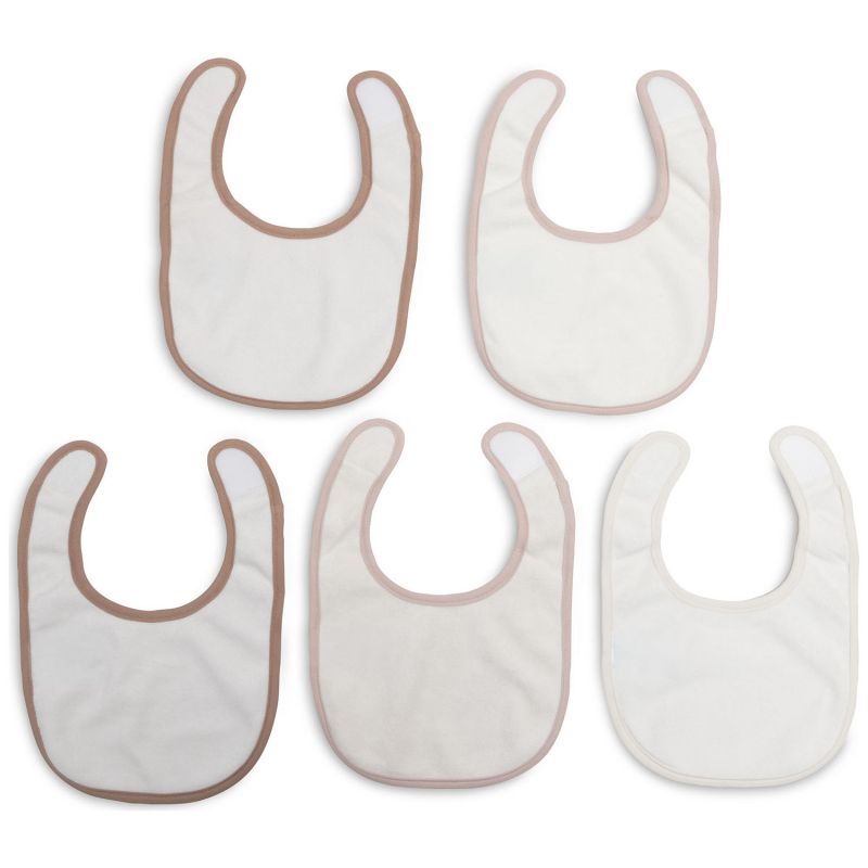 Lot de 5 bavoirs imperméables Soft plumes